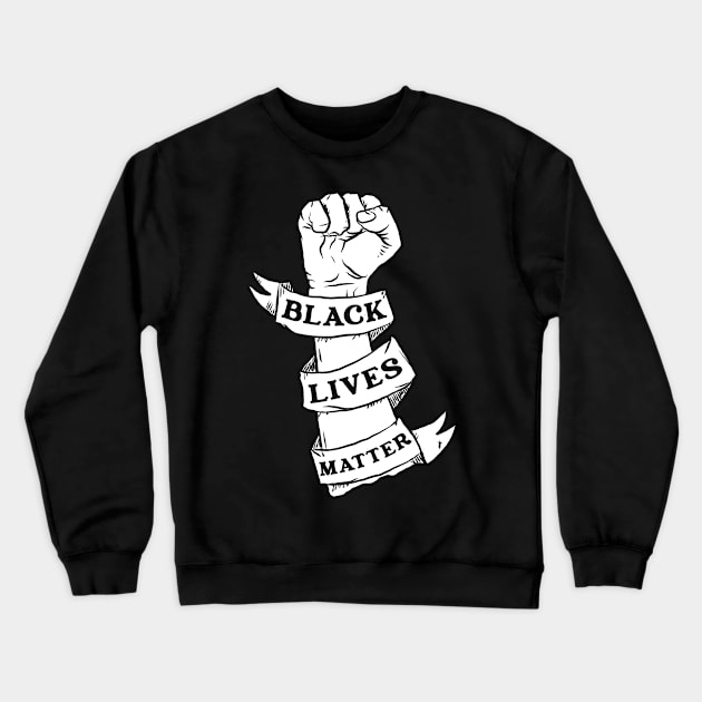 Black Lives Matter - No Racism Crewneck Sweatshirt by FerMinem